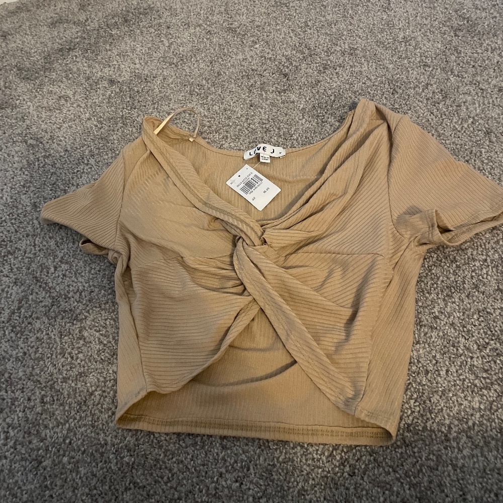 Tan crop top